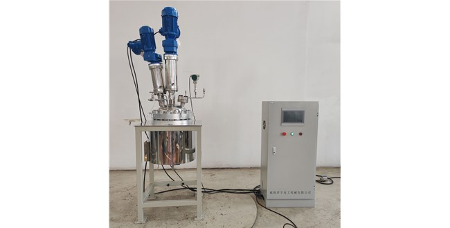 29L不锈钢电加热电动吊杆升降反应釜已完工发往温州客户处